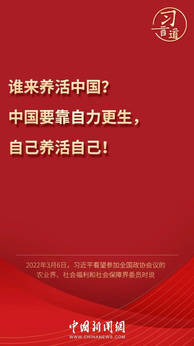 習(xí)言道丨習(xí)近平為何再答“誰(shuí)來(lái)養(yǎng)活中國(guó)”？