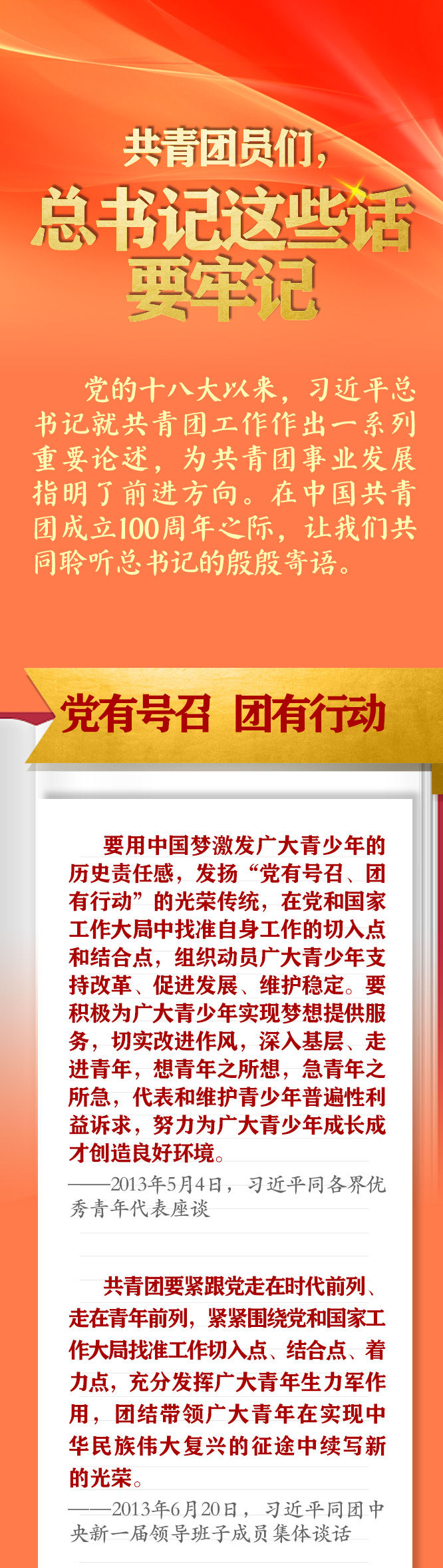 手繪長卷 | 共青團員們，總書記這些話要牢記