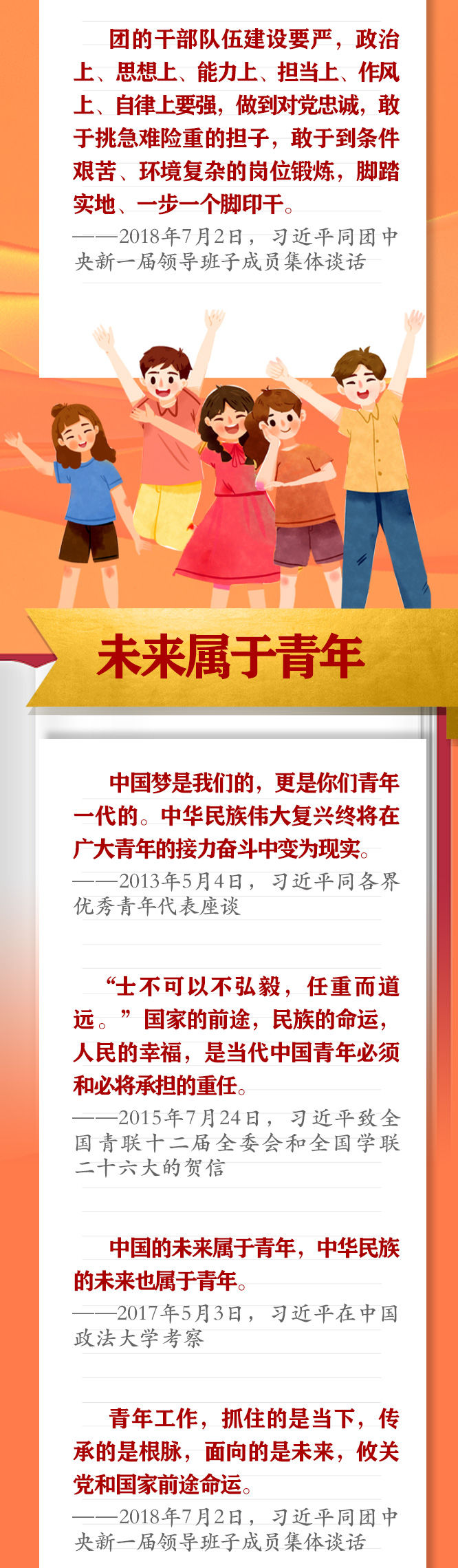手繪長卷 | 共青團員們，總書記這些話要牢記