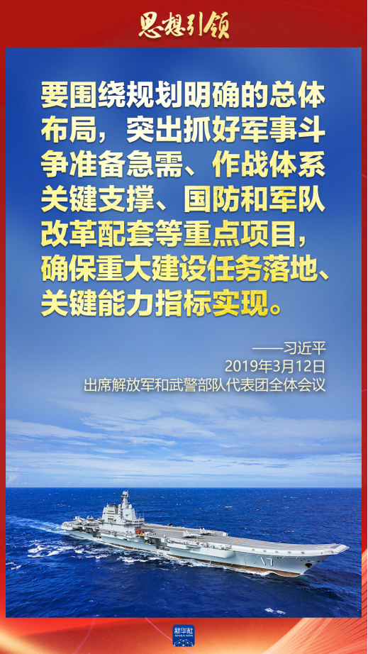 思想引領(lǐng)｜兩會上，習主席這樣談強軍之路