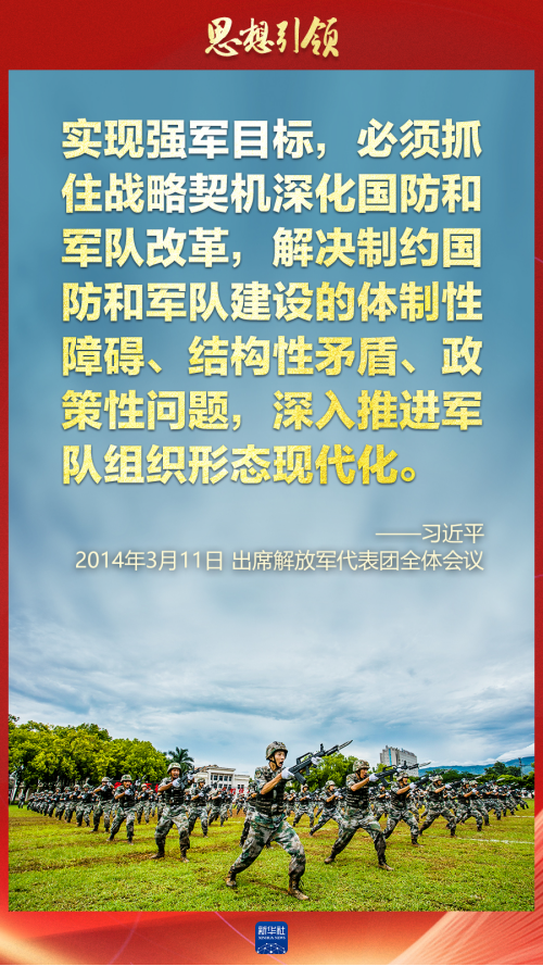 思想引領(lǐng)｜兩會上，習主席這樣談強軍之路