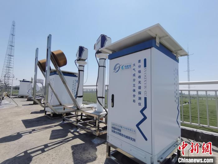 壽縣國家氣候觀象臺內(nèi)各種觀測設(shè)備?！侨?攝