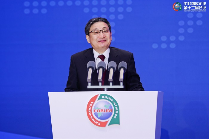 中國政府非洲事務(wù)特別代表劉豫錫在中非智庫論壇第十二屆會議開幕式上發(fā)表致辭。主辦方供圖
