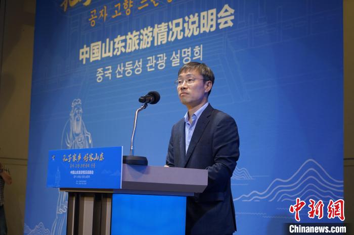 首爾市政府觀光體育局局長(zhǎng)金英渙致辭?！⑿?攝
