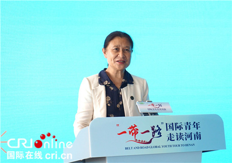 中國人民對外友好協(xié)會二級巡視員李冬梅致辭。賈親親 攝