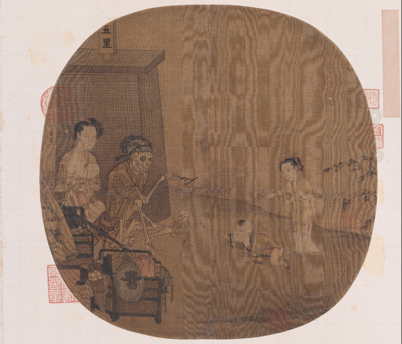 南宋名畫《骷髏幻戲圖》。圖片來源：故宮博物院官方網(wǎng)站