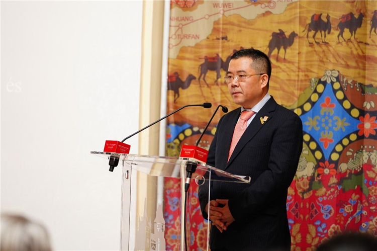 中國駐匈牙利大使龔韜。布達(dá)佩斯中國文化中心供圖