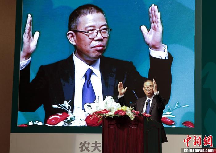 資料圖：農(nóng)夫山泉創(chuàng)始人鐘睒睒。 <a target='_blank' href='/'><p  align=
