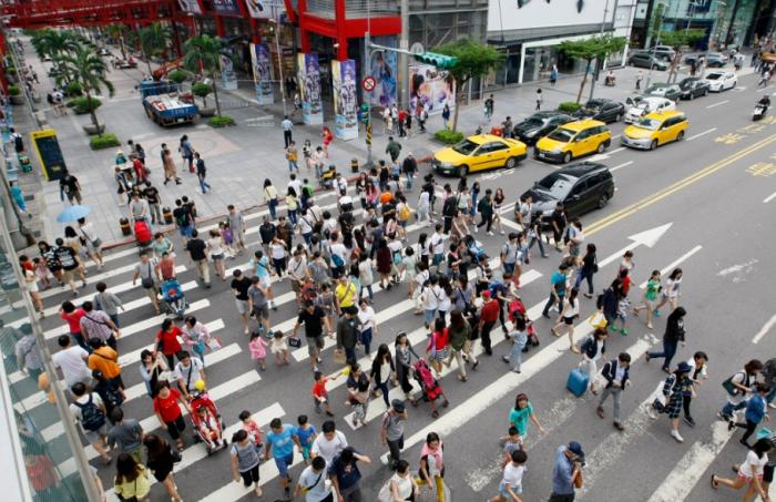 圖為信義商圈。圖片來(lái)源：臺(tái)灣“中時(shí)新聞網(wǎng)”。