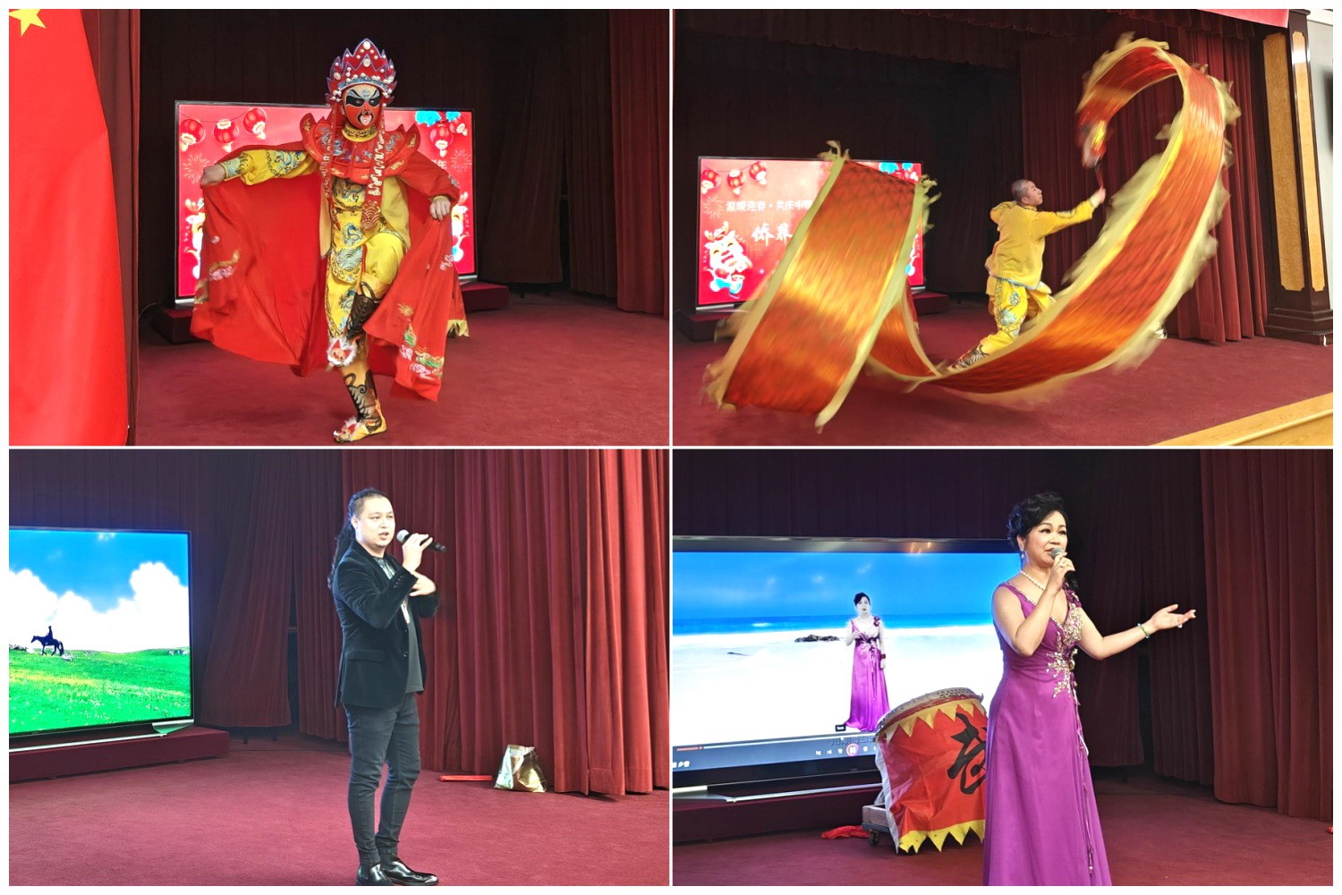 當(dāng)?shù)貎S界知名演員獻(xiàn)上精彩演出。主辦方供圖