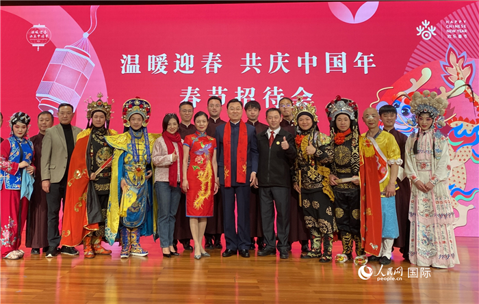 當(dāng)?shù)貢r(shí)間2月5日晚，中國(guó)駐美國(guó)大使館舉辦僑學(xué)界專場(chǎng)春節(jié)招待會(huì)。 人民網(wǎng)記者 李志偉攝