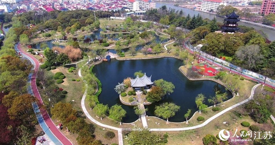 如東縣人民公園。如東縣委宣傳部供圖