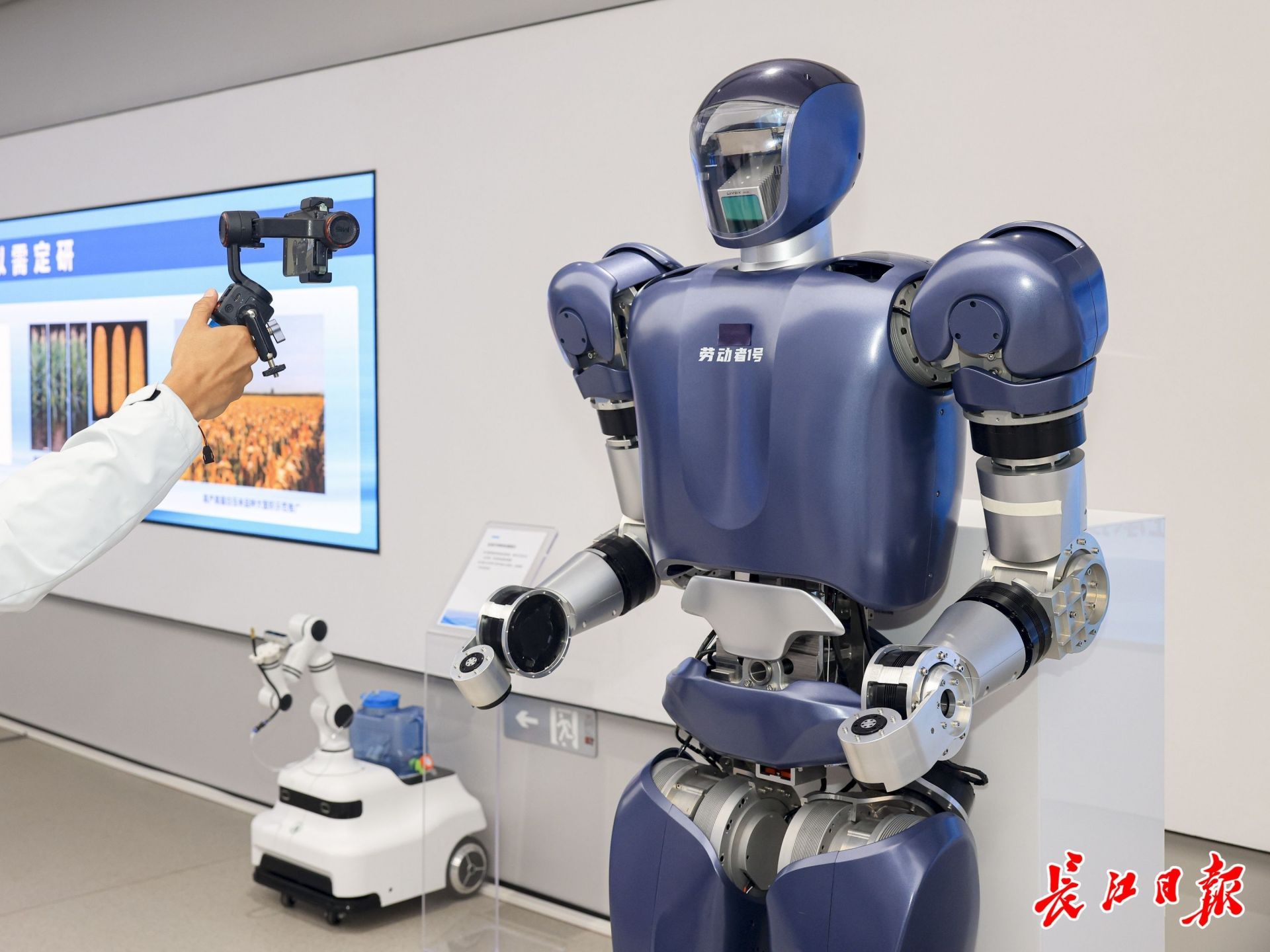 格藍若人形機器人。長江日報記者胡冬冬 攝