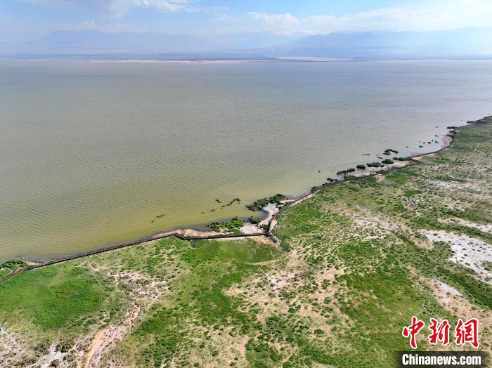 圖為航拍都蘭湖國家濕地公園?！∑钤鲚?攝