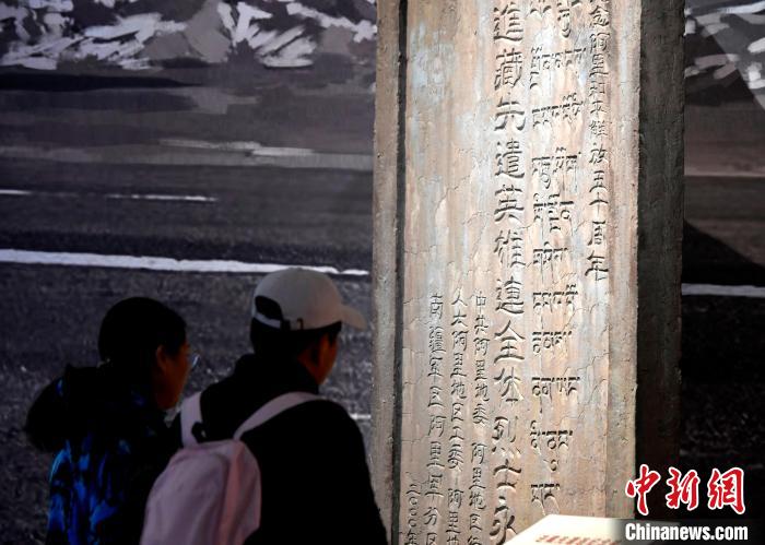 圖為5月18日，觀眾正在欣賞展覽?！±盍?攝