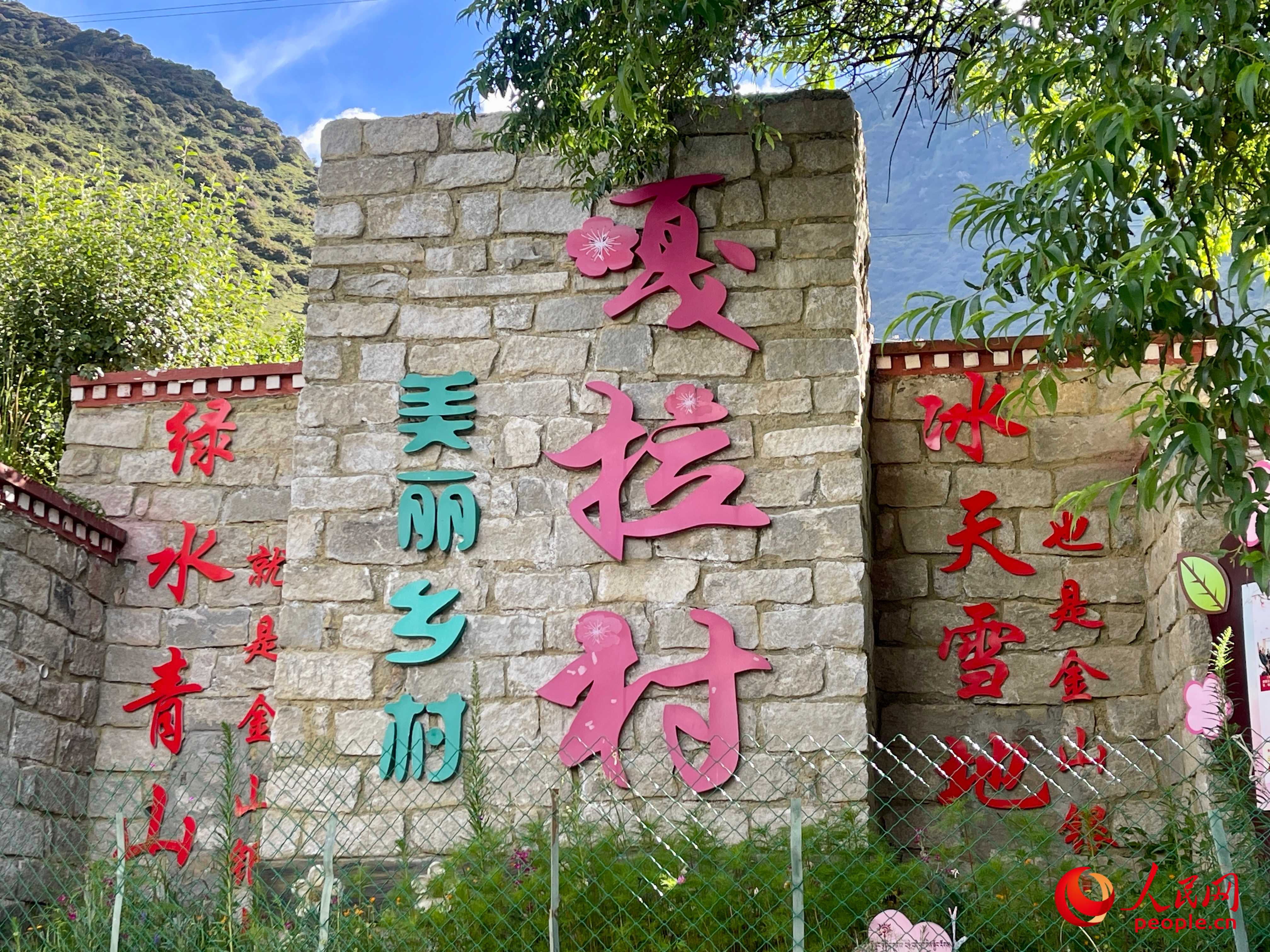 林芝鎮(zhèn)嘎拉村。人民網(wǎng) 周靜圓攝